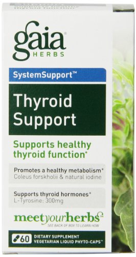 Gaia Herbs Thyroid Support Liquid Phyto-Capsules, 60 Count Gaia Herbs Thyroid Support Liquid Phyto-Capsules, 60 Count