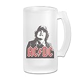 AC/DC エーシー・ディーシー 音楽 ビールジョッキ すりガラス グラス コップ White