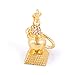 Fengshui Bejeweled Earth Stupa Amulet Keychain Charm Hanging-Protection + Free Red String Bracelet W1130