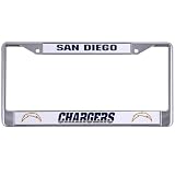 San Diego Chargers Chrome License Plate Frame