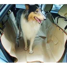 Guardian Outward Hound Hammock Waterproof Rear Car Bac Seat Cover Dog Pet Khaki
