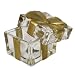 CircleWare Cadeau D'Or Small Glass Decorative Accent Box