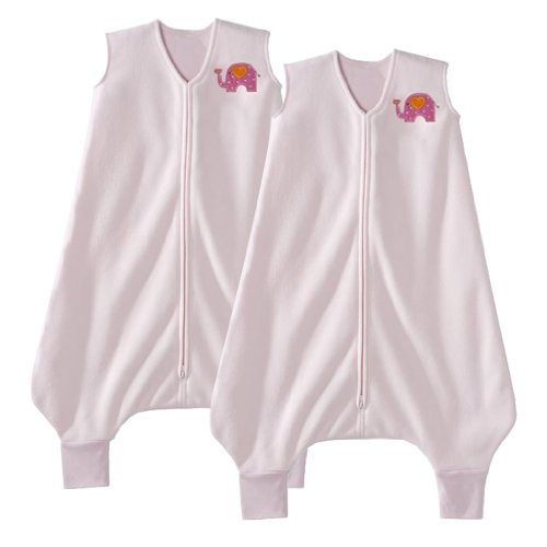 HALO Big Kids SleepSack, 2 Pack, 4-5T, Pink Elephant