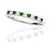 10k White or Yellow Gold Emerald and Diamond Ring