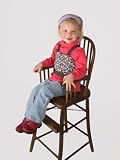 Jackaboo Any Chair BabySit Safety Harness Combo Pack - Black and White Cow Fabric with Red Trim