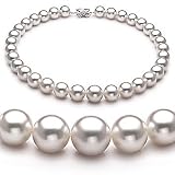 White 12-15mm AAA South Sea Pearl Necklace 18 inch