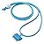 Simplism iPhone 用 ネック ストラップ Dockコネクター ワンタッチ接続 DockStrap Neo ブルー TR-DSIN-BL