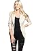 TheMogan Women's Essential Ruched 3/4 Sleeve One Button Blazer Fitted Jacket
