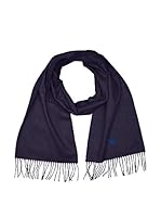 Hackett London Bufanda Cachemira Plain (Azul Oscuro)