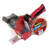 Scotch Packaging Tape with Pistol Grip Dispenser (Pack of 2)