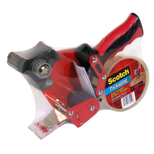 Scotch Packaging Tape with Pistol Grip Dispenser (Pack of 2)
