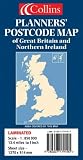 Planners Postcode Area Map of Great Britain and Northern Ireland (Map Laminated Tubed)