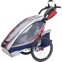 Chariot Carriers Inc CX1 Stroller Silver/Red/Navy, One Size