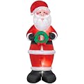 Lighted Airblown Santa - 8'