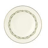 Lenox Colonial Shutter Gold Banded Bone China Pasta Bowl/Rim Soup