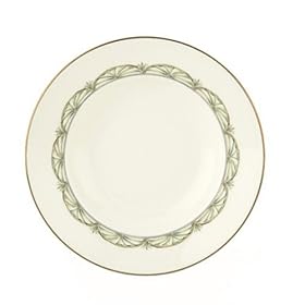 Lenox Colonial Shutter Gold Banded Bone China Pasta Bowl Rim Soup by Lenox