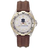LogoArt Los Angeles Kings Men's All-Star Leather Watch