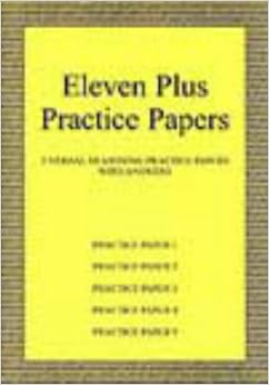 Eleven Plus Practice Papers 1 to 5: Traditional Format Verbal Reasoning ...