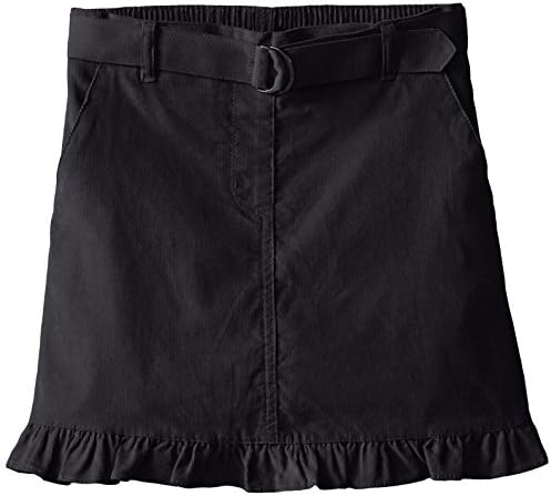 Nautica Big Girls'  Corduroy Belted Scooter with Ruffle, Su Navy, 7