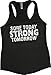 Orange Arrow Women's Sore Today Strong Tomorrow Racerback Tank