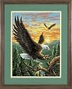 Dimensions Crafts Landing Eagle Needlepoint Kit 12"X16" Stitched In Yarn & Thread 2494, 1 Item(s)/Order