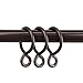 Rod Desyne 10 Count Eyelet Curtain Rings, 1-Inch, Cocoa