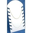 White Necklace Pendant Chain Jewelry Plastic Easel Display