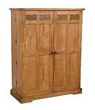 Rustic Oak Folding CD Rack