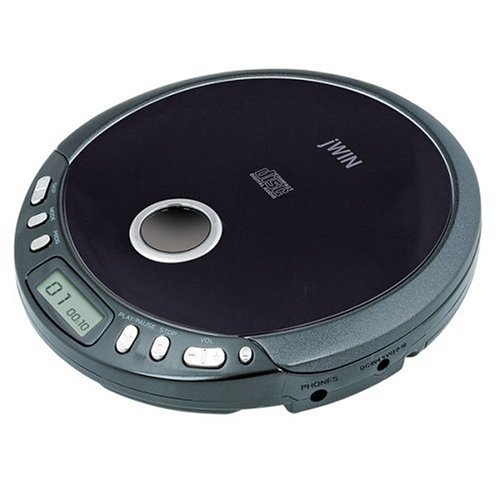 Jwin Electronics JX-CD335BLK Personal CD Player, Black