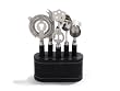 Metrokane VIP 6-Piece Bar Tool Set with Caddy, Black