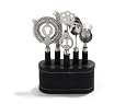 Metrokane VIP 6-Piece Bar Tool Set, Black (plus Caddy)