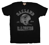 Oakland Raiders NFL Football Junk Food Originals Vintage Style Faded T-Shirt Tee Select Shirt Size: Large