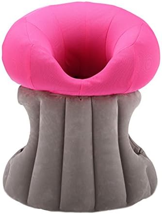 Inflatable Portable Outdoor Multi Purpose Cushion - Personalized Mushroom-Shaped Hollow Adjustable Office Sleep Pillow - Durable Airplane Creative Travel Pillow