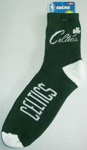 Boston Celtics Team Color Basketball Socks Mens Large 8-13