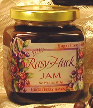 Sugar Free Rasy-Huck Jam, 11oz by Huckleberry Haven, Inc.