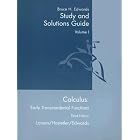Calculus: Early Transcendental Functions, 3rd edition (Study and Solutions Guide, Volume... by  Bruce H. Edwards