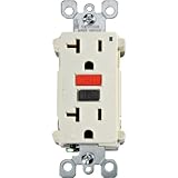 Leviton B03-07899-ORA 20-Amp GFCI Receptacle - Almond