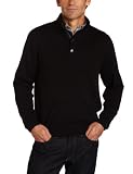 Van Heusen Mens Solid Button Mock Sweater