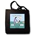 Matthew 14 22-33 Jesus walks and water and Peter attempts to - Black Tote Bag 14w X 14h X 3d
