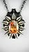 Rocker Jewelry Brandy Drop Crystal Pendant Metal Spikes
