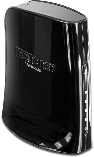 TRENDnet 300 Mbps Wireless N 4-Port Media Bridge TEW-640MB (Piano Black)