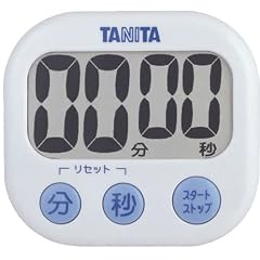 TANITA デジタルタイマー でか見え ホワイト TD-384-WH