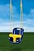 Gorilla Playsets 04-0032-B High Back Plastic Infant Swing with Yellow T bar & Rope, Blue with Yellow