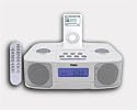 NAXA NX-3100 Alarm Clock Radio with Docking Station for iPod