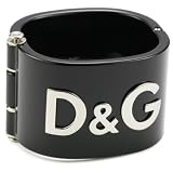 D&G Unisex Locked Cuff Logo Bracelet