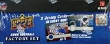 2008 Upper Deck First Edition NFL Football Factory Sealed Factory Set (225 Cards) Including Matt Ryan, Joe Flacco Rookies and w/ 2 Game Used Jersey Cards