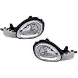 2000-2002 Dodge Neon Headlights (Black) by Matrix