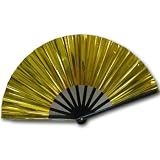 Stunning Mylar Fan in Gold and Silver by greatlookz