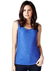 Per Una Ditsy Floral Rippled Vest Top
