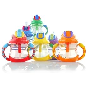2 Handle Cup w/ TPE on Handles and Fat Flip-it Straw Top